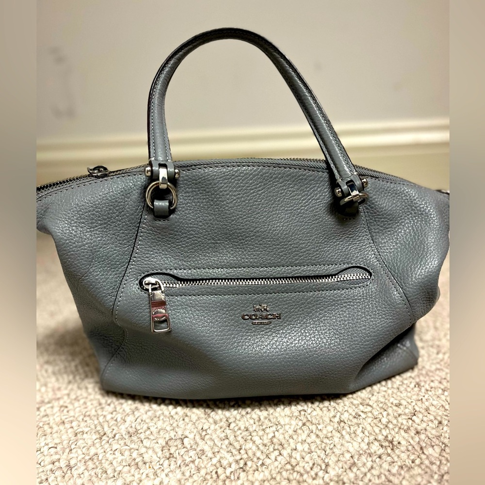 Coach bag. Medium Gray color. Lightly used. Excellent condition!